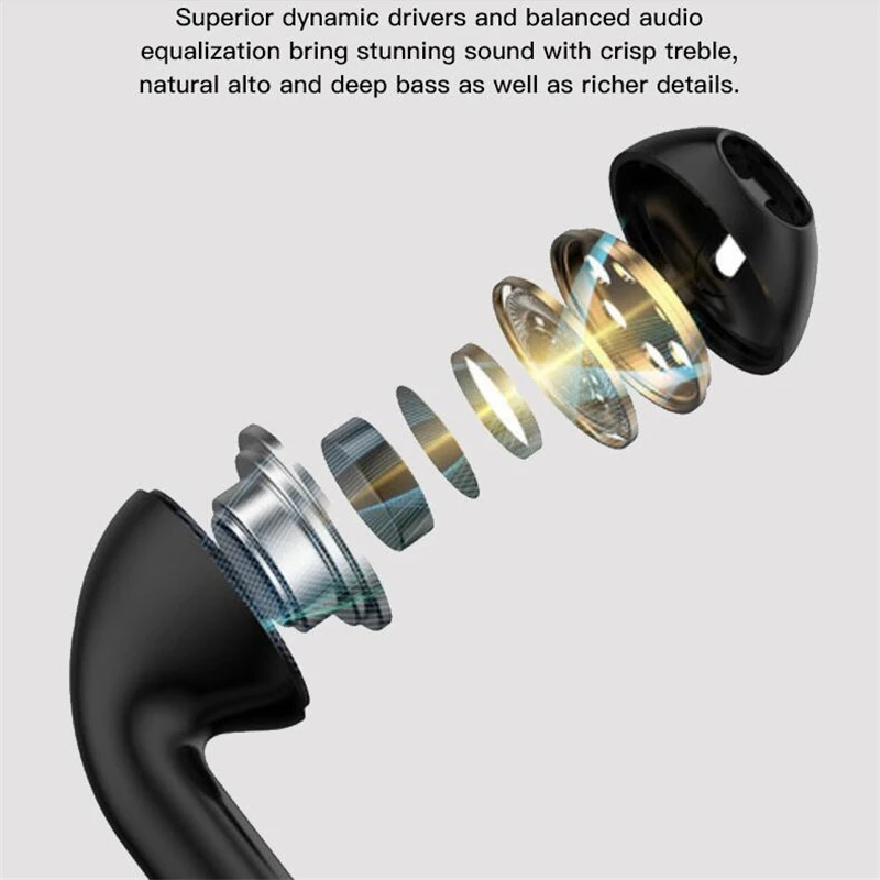 

New HiFi Stereo Bluetooth 5.0 Earphone TWS Wireless Headphones Waterproof Sport Earbuds With Mic PK i9000 i90000 Pro