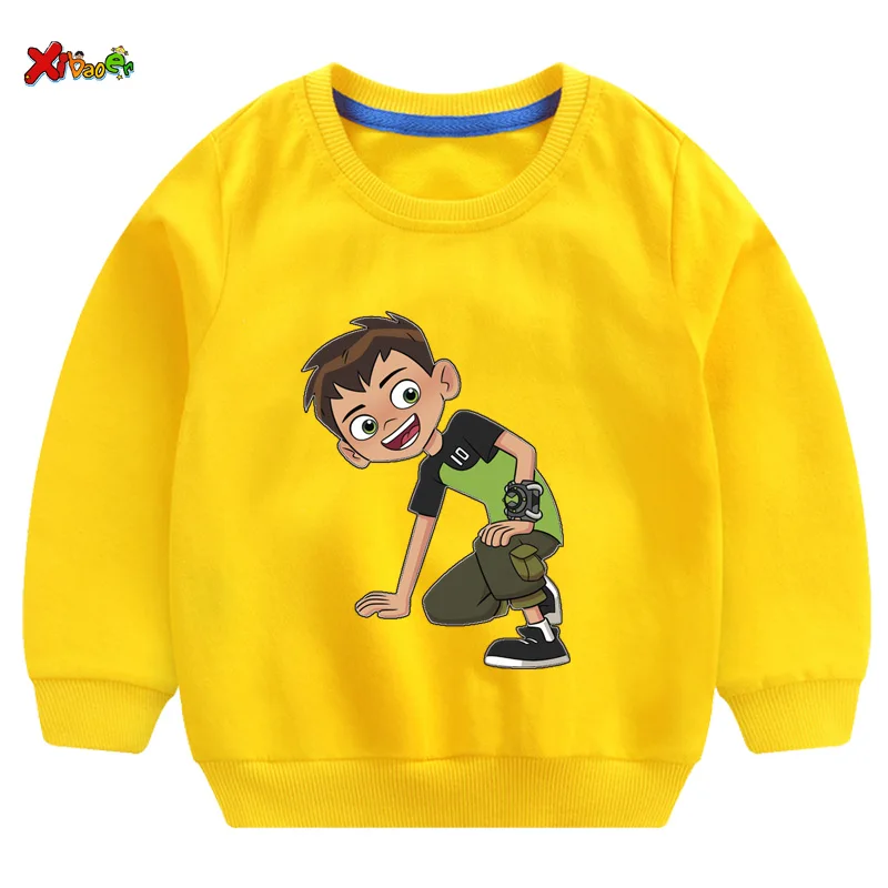 Толстовки для маленьких мальчиков Ben10; худи для маленьких мальчиков; хлопковые детские толстовки с капюшоном; детская одежда; толстовки с длинными рукавами; спортивная одежда для малышей