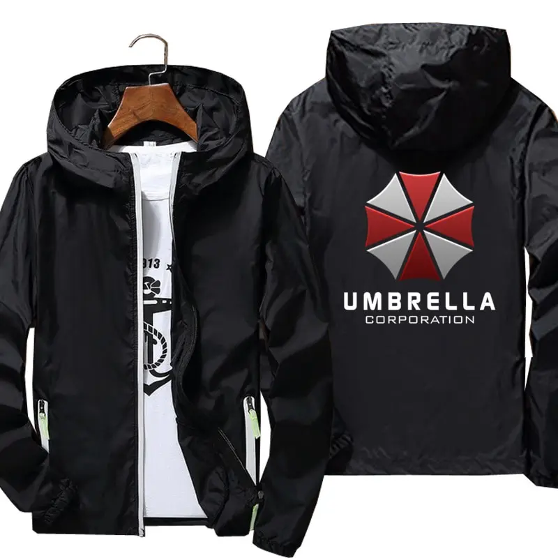 

2021 Jackets man Umbrella Corporation Residen Evils Movie Logo Windbreak jacket Reflective Skin Sun Spring Autumn brand jacket