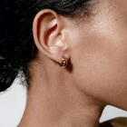 Серьги-кольца из нержавеющей стали, с золотым покрытием