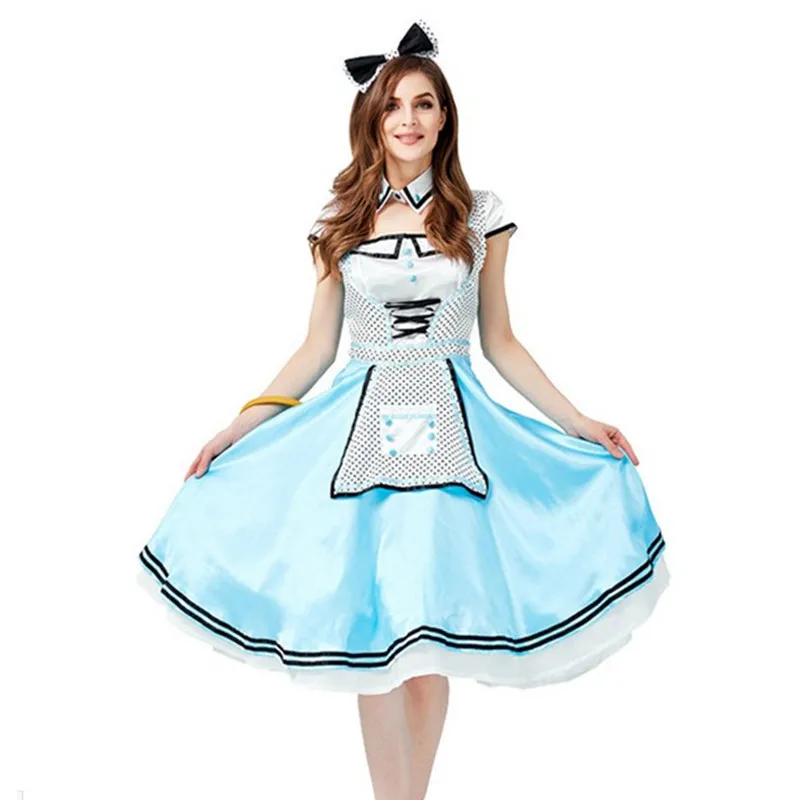 Сказка женские Хэллоуин Алиса костюмы принцессы для костюмированной вечеринки