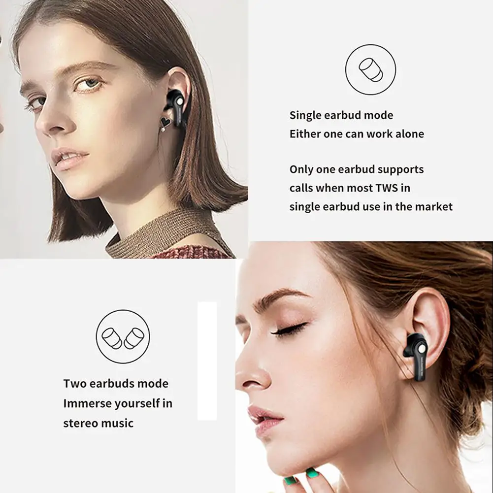 Беспроводные наушники Rondaful TS-100 TWS Bluetooth 5 0 мини-наушники стерео с шумоподавлением