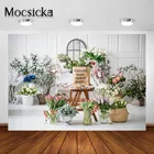 Mocsicka весенний фон для фотосъемки дети цветок торт разбивать фото фон для портретной съемки студия реквизит для фотографии