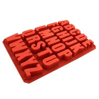 34x22 5cm big alphabet letter silicone mold soap mould cake cupcake baking bakeware chocolate soap mold