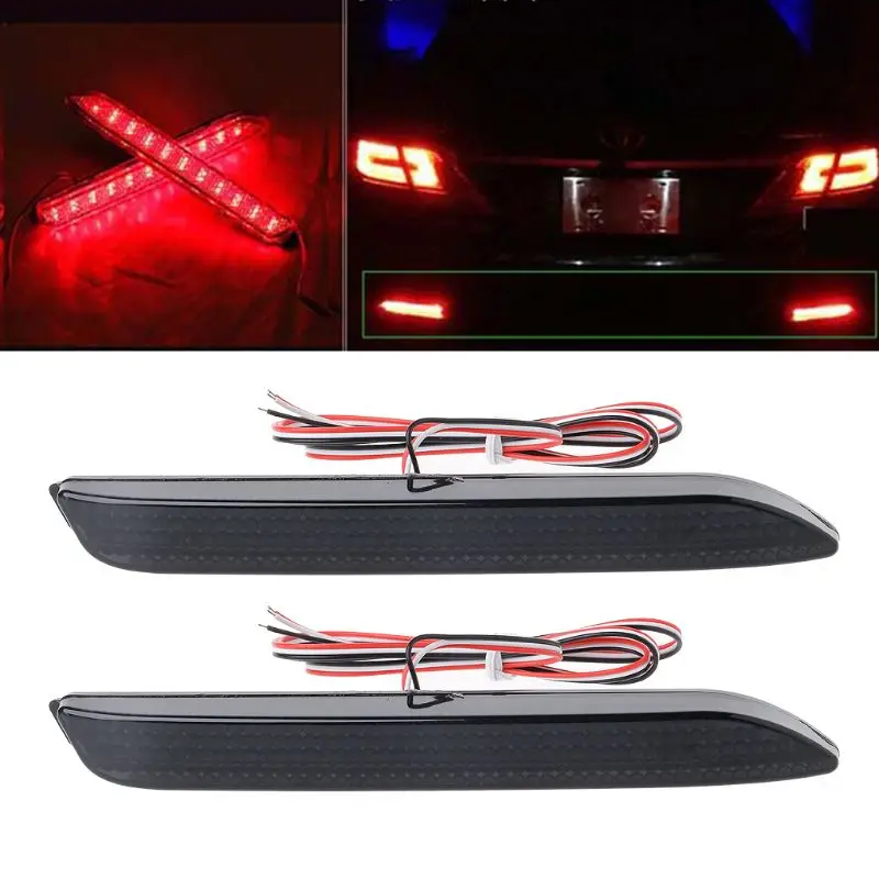 2 шт. светодиодный водонепроницаемый отражатель заднего бампера тормозной