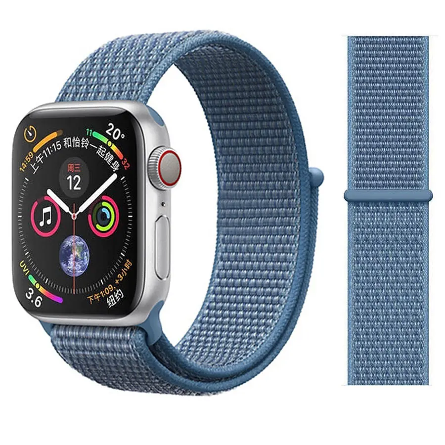 EIMO ремешок для Apple Watch ремешок 44 мм 40 мм Apple Watch 4 5 3 2 1 iwatch ремешок 42 мм 38 мм Спортивная петля нейлоновая петля браслет ремешок для часов