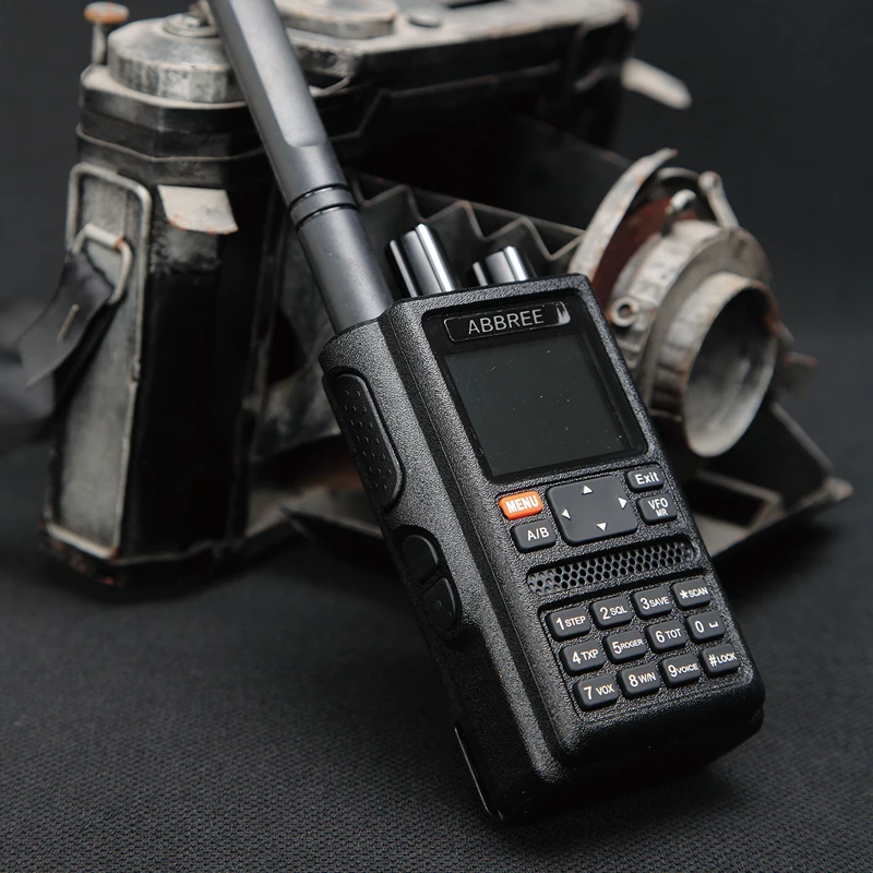 ABBREE AR-F8 gps 6 полос(136-520 МГц) 8 Вт 999CH Многофункциональный VOX DTMF SOS lcd цветной любительский Ham двухстороннее Радио рация