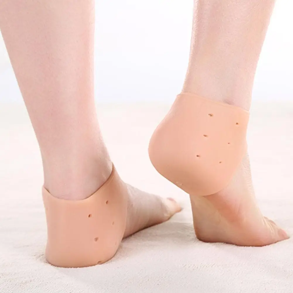

1 pair Heel Protector Protective Sleeve Heel Spur Pads Pain Heel Reduce For Relief Plantar On Fasciitis Heel Pressure R4Y2