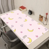 cute mouse pad anime desk mat pink gamer desk table protector kawaii keyboard gaming room accessories xxl mousepad diy 400%c3%97900
