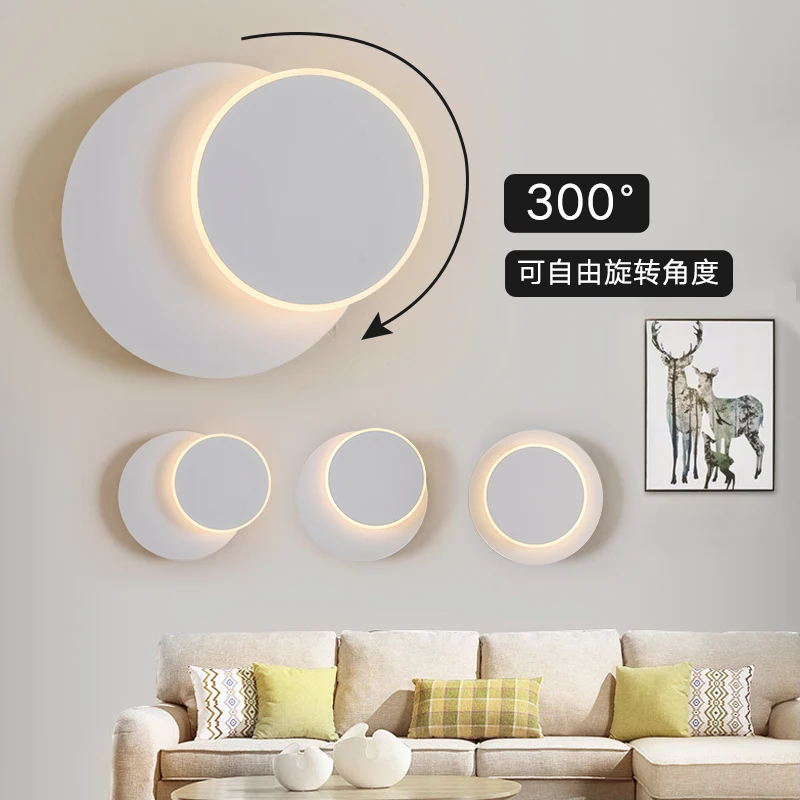 

Wall Lamp Corridor Lamp Living Room Bedroom Background Wall Lamp Modern Simple Nordic Luxury Creative Net Red Bedside Lamp