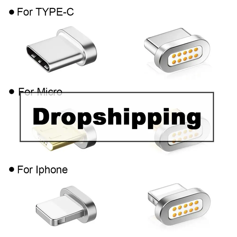 Магнитный соединитель передачи Магнитный Micro USB соединитель Адаптер IOS Android type-C Магнитный адаптер