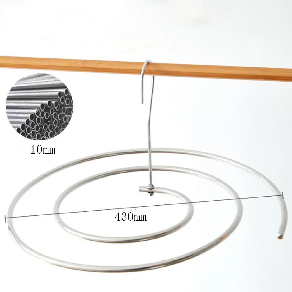 Сушилка из нержавеющей стали круглая Бытовая Полка для сушки простыней спирали