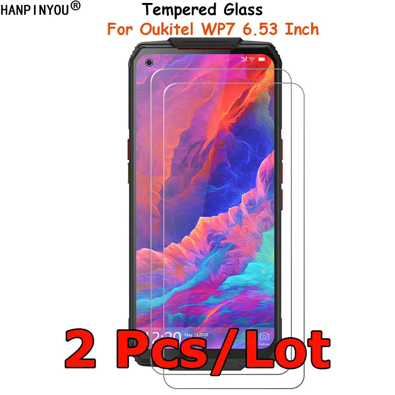 

2 шт./лот для Oukitel WP7 6,53 "закаленное стекло Экран протектор ультратонкое противоударное защитная пленка