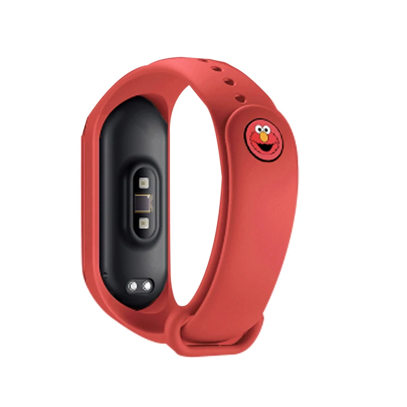 elmo Ограниченная серия браслетов для xiaomi mi band 4 ремешок силиконовый браслет на запястье для xiaomi mi 4/3/2 аксессуары браслет mi band 4 2 ремень - Цвет ремешка: elmo