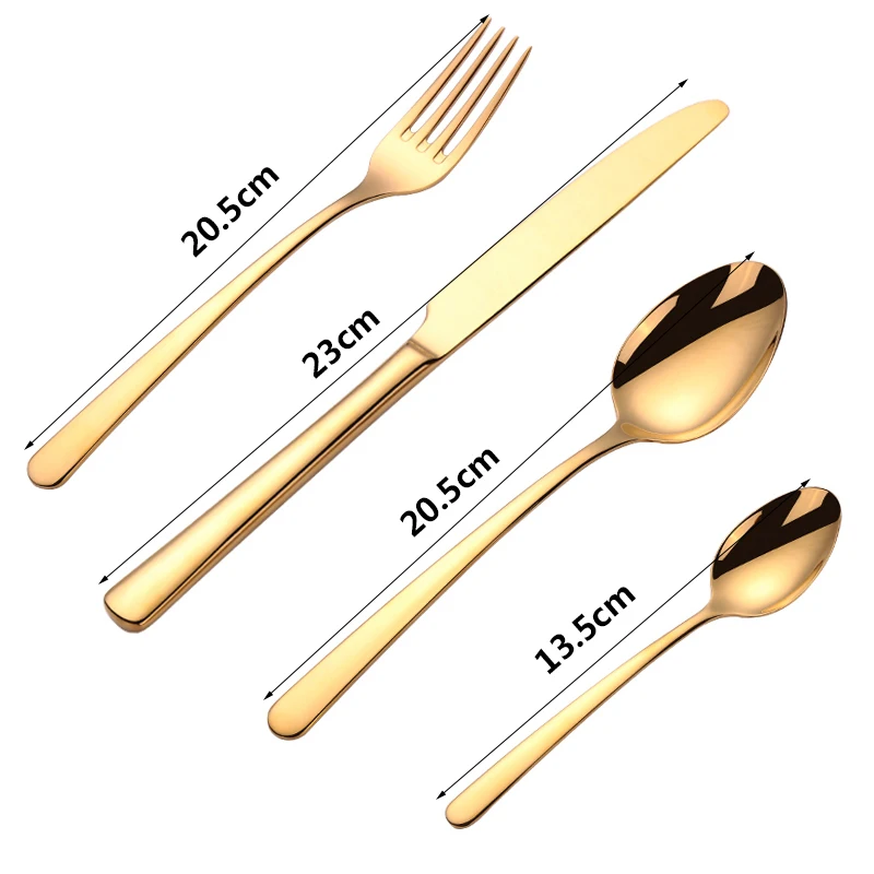 4 шт наборы столовых приборов Нержавеющая сталь Ножи вилка ложка Ложки Посуда