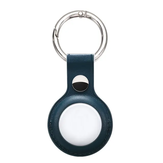 

For Apple AirTags Leather Protective Case Keychain Anti-lost Portable Accessories leather Protector Cover For Air Tag Airtag