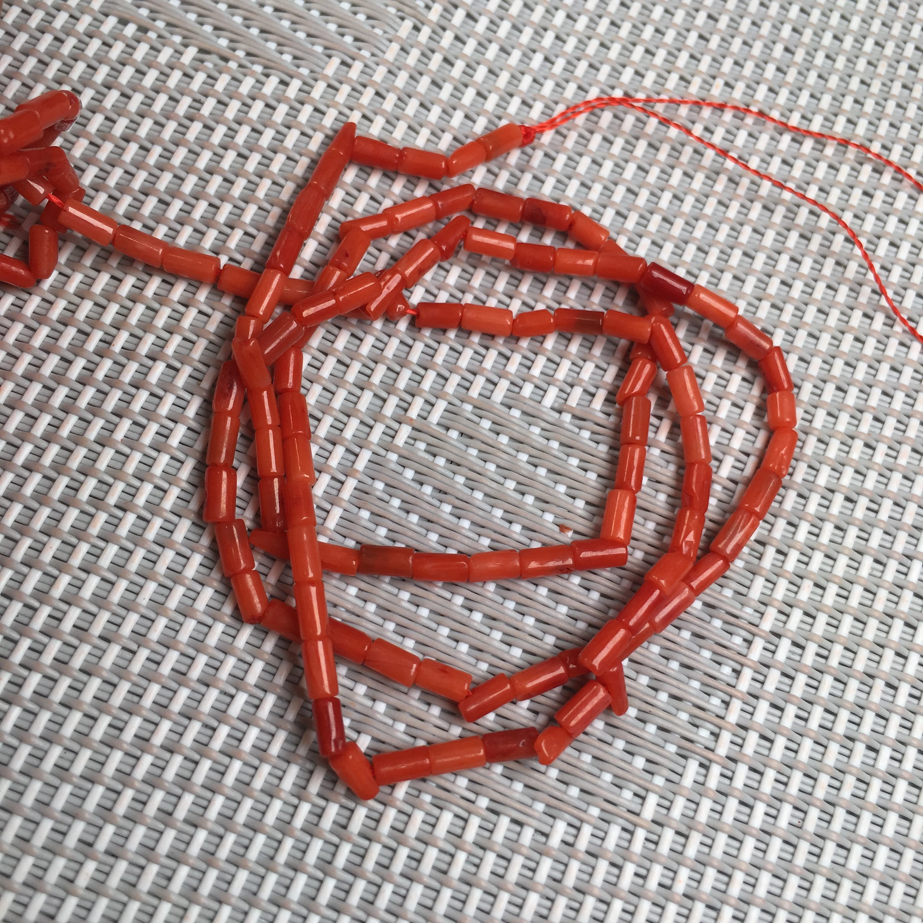 Маленькие Бусины 2x4 мм высокое качество натуральные коралловые бусины свободные