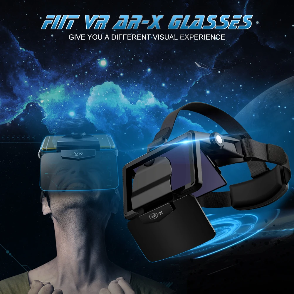 Portable 4.7-6.3inch Mobile Phone VR Glasses Box Movie 3D Goggles Headset Helmet