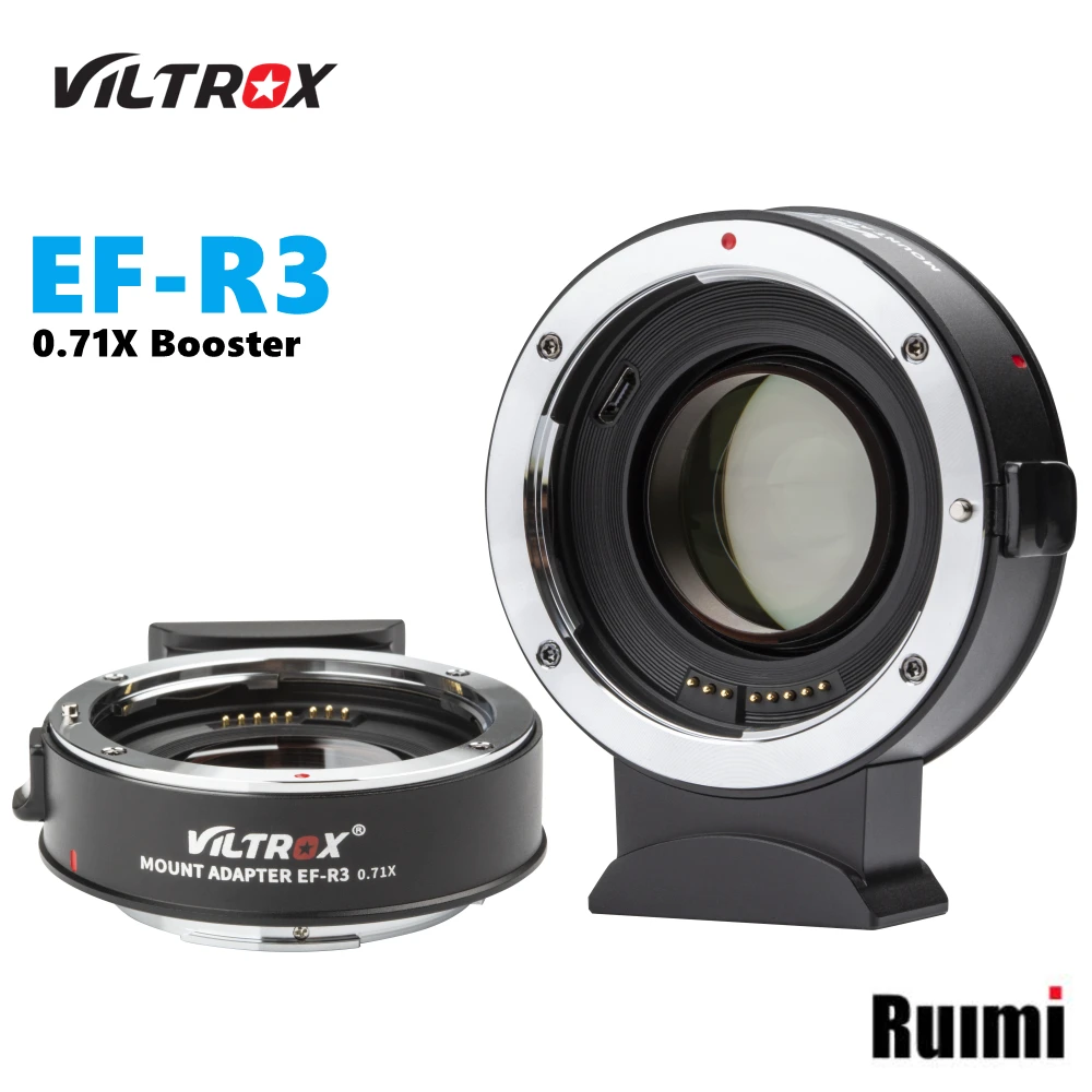 

Адаптер Viltrox для объектива с автоматической фокусировкой 0.71X усилитель для объектива Canon EF для камер Canon R R6 RP R5 C70 RED Komodo S35