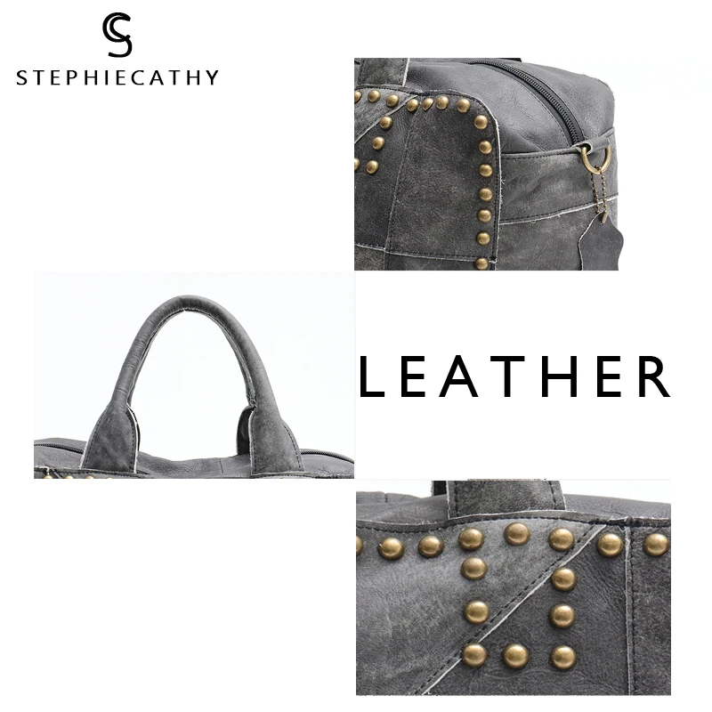 SC маленькие винтажные сумки в заклепках из натуральной кожи женские на плечо