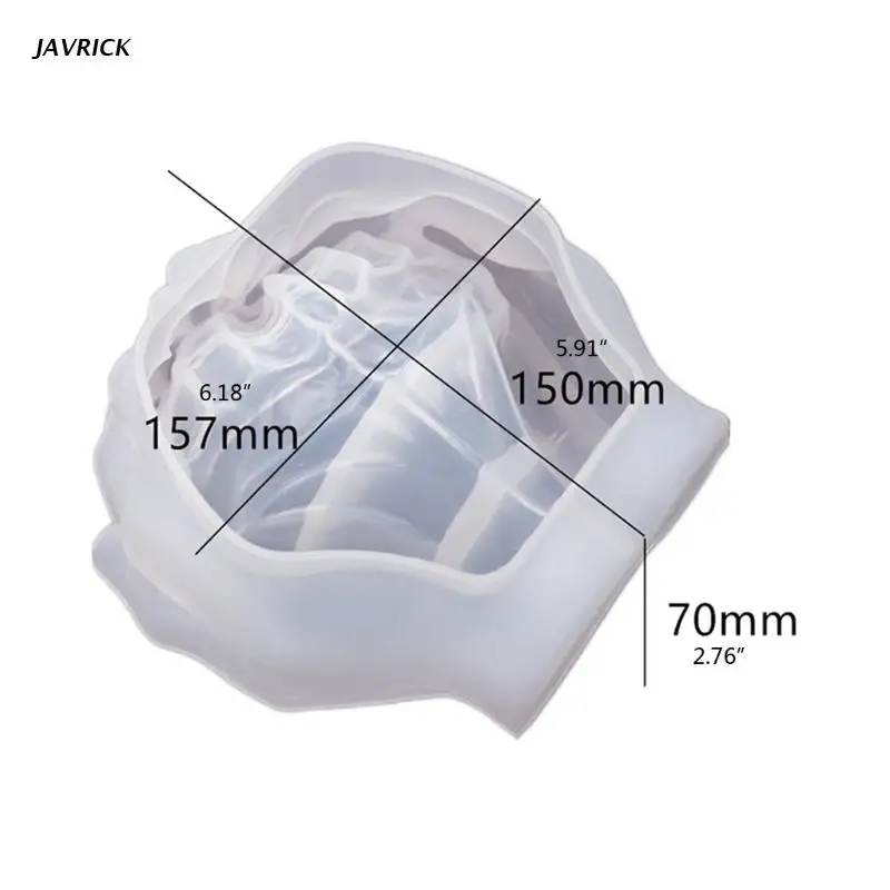 

Double Hands Ashtray Crystal Epoxy Resin Mold DIY Dish Casting Silicone Mould