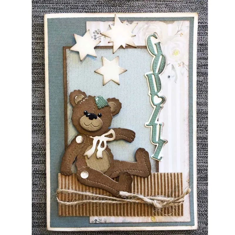 Металлические штампы норвежские Счастливого Рождества вырезанные декор