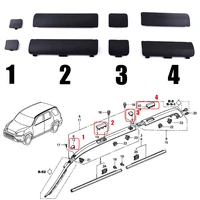 jeazea genuine car roof luggage rack cap delete remove cover front rear accessories for honda crv cr v 2002 2003 2004 2005 2006