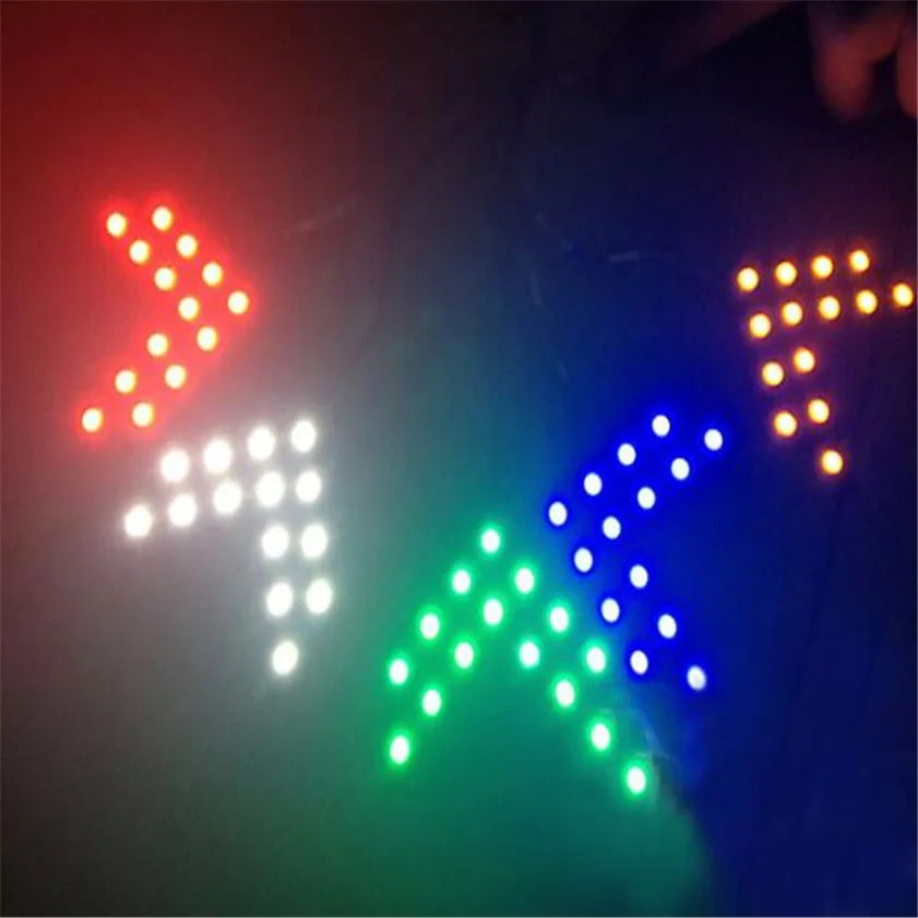 Светодиодная панель со стрелками для зеркала заднего вида 14 SMD 2 шт./лот высокое