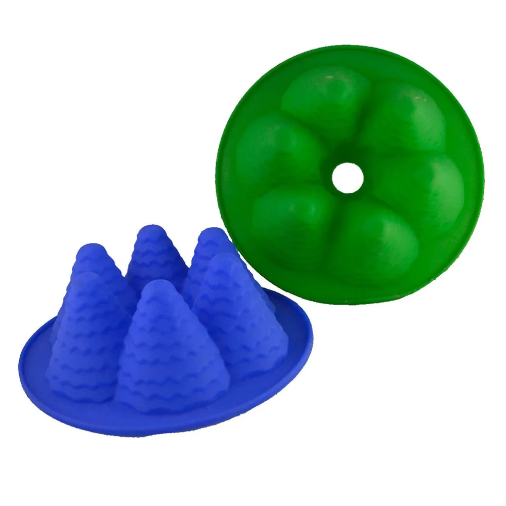 3D форма для торта в форме рождественской елки креативная силиконовая выпечки