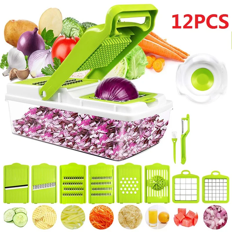 

Vegetable Cutter Dicing Blades Slicer Fruit Peeler Potato Cheese Grater Chopper Kitchen Accessories Knife Home Cocina Baking