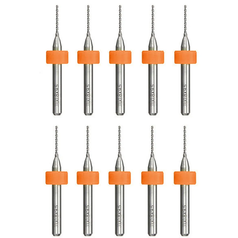 

10pcs Alloy Hard Practical Multipurpose CNC 0.8mm Micro PCB Engraving Tool Drill Bits
