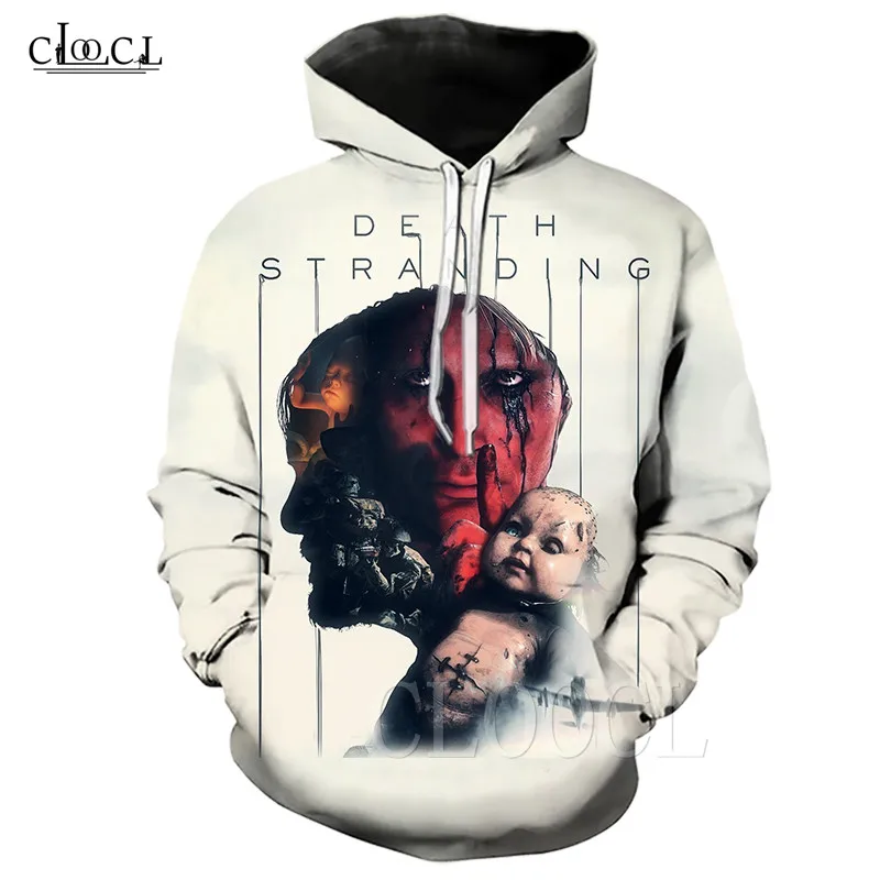 Новое поступление толстовки с 3D принтом Death Stranding капюшоном спортивные костюмы