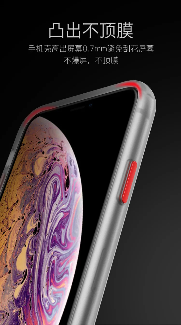 for apple iphone 11 case hard pc transparent slim matte protective back cover case for iphone 11 pro max iphone11 11pro shell free global shipping