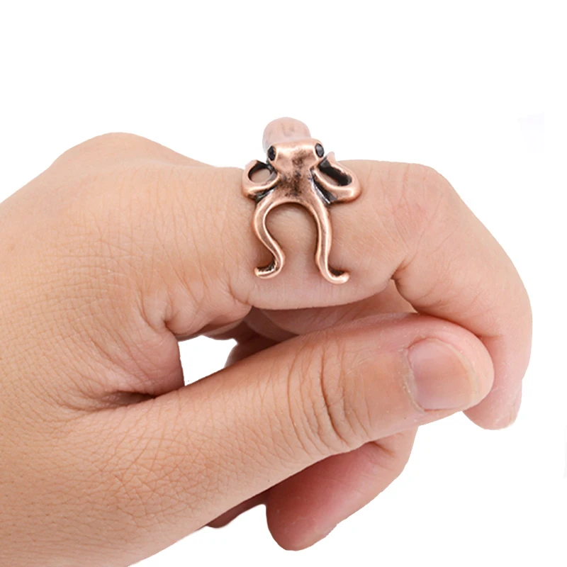 Винтаж Панк Осьминог Anillos вечерние кольца для женщин Boho Anel Masculino Любовь кольцо для мужчин ювелирные изделия для женщин Bijoux Femme подарки