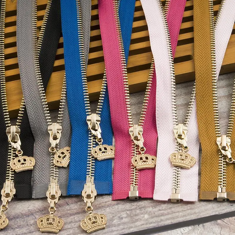 Молния с одним открытым концом № 5 медные зубья двойное открытие Декоративная