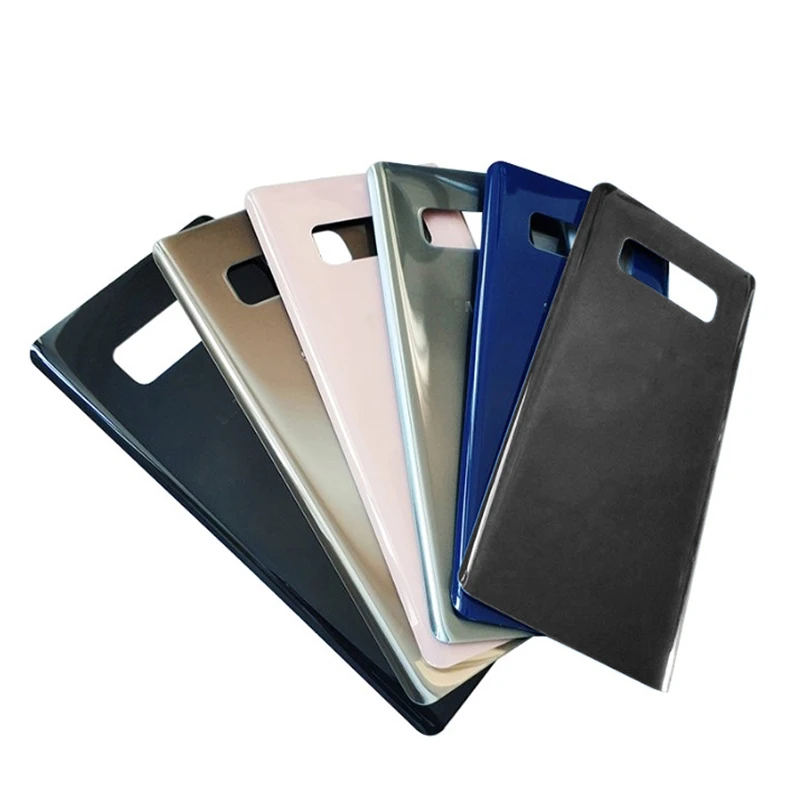 

10Pcs/lot Back Glass Replacement parts For Samsung Galaxy Note8 Note 8 N950 Battery Cover Rear Door Housing Case + Sticker