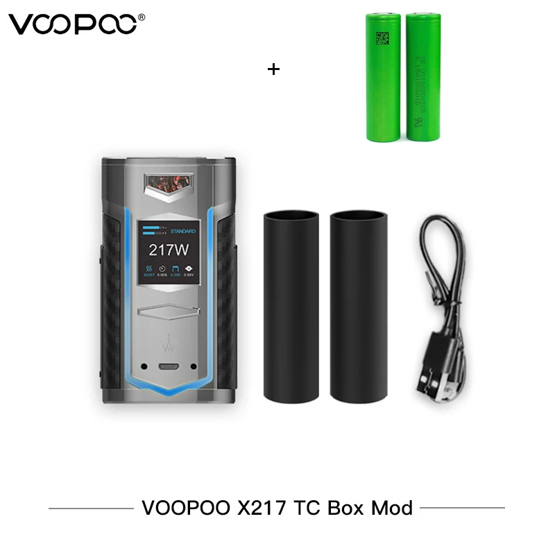 Оригинальная электронная сигарета VOOPOO X217 TC Box Mod 217W Vape GENE.FAN чип TFT IPS HD экран
