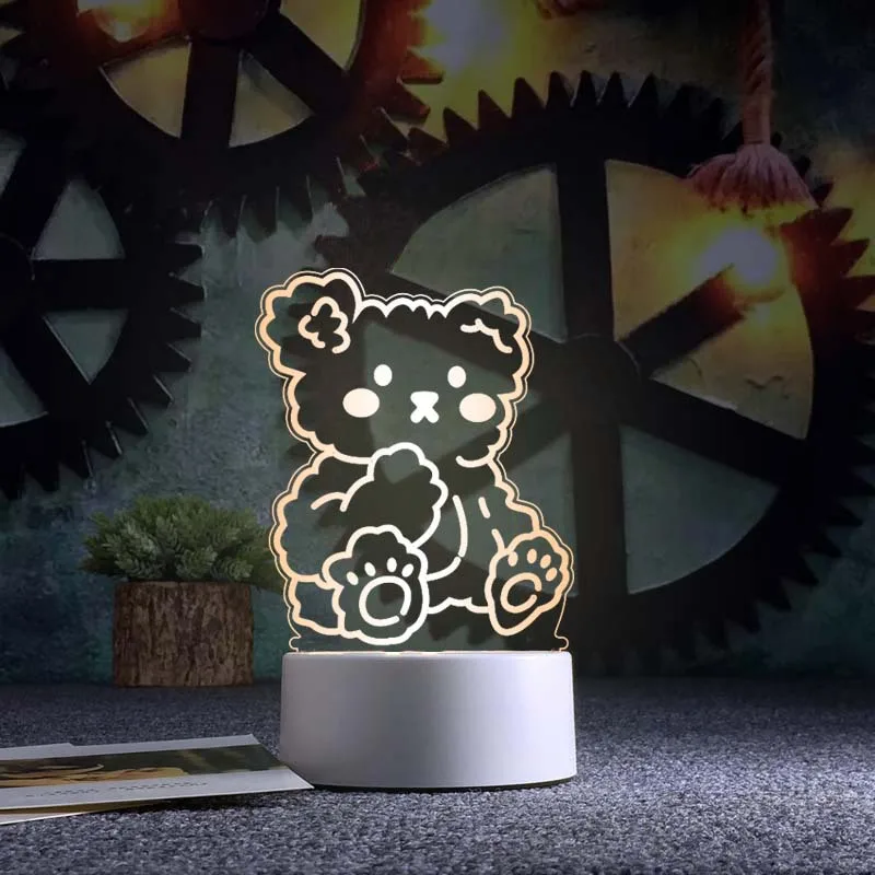 

Cartoon Night Light Ins Bedside Plug-in Luminous Romantic Sleep Lamp Table Lamp