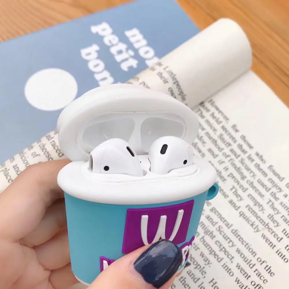 Роскошный милый 3D Lce Cream McFlurry Забавный силиконовый мягкий чехол для гарнитуры Apple