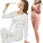 Женские пижамы для беременных регулируемые штаны для беременных + одежда для сна для беременных