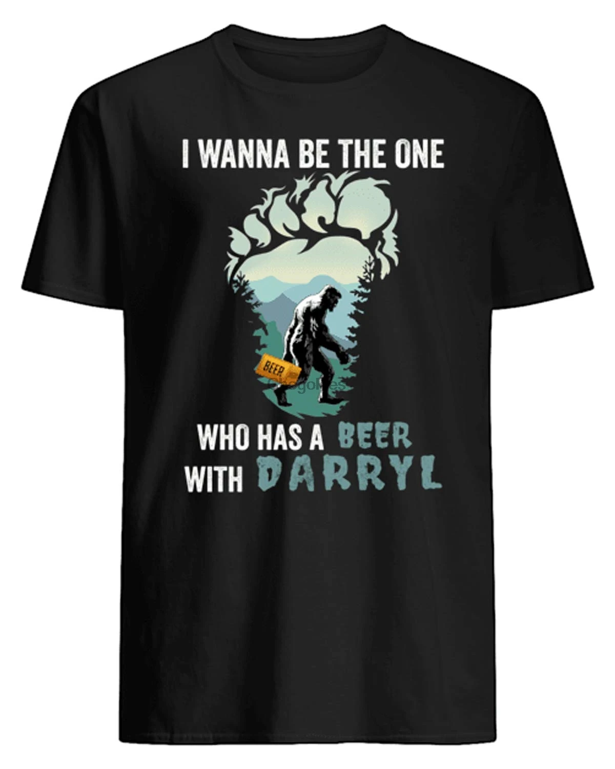 # Bigfoot I Want Be тот у кого пиво с даррилом футболка подарок свитшот толстовка