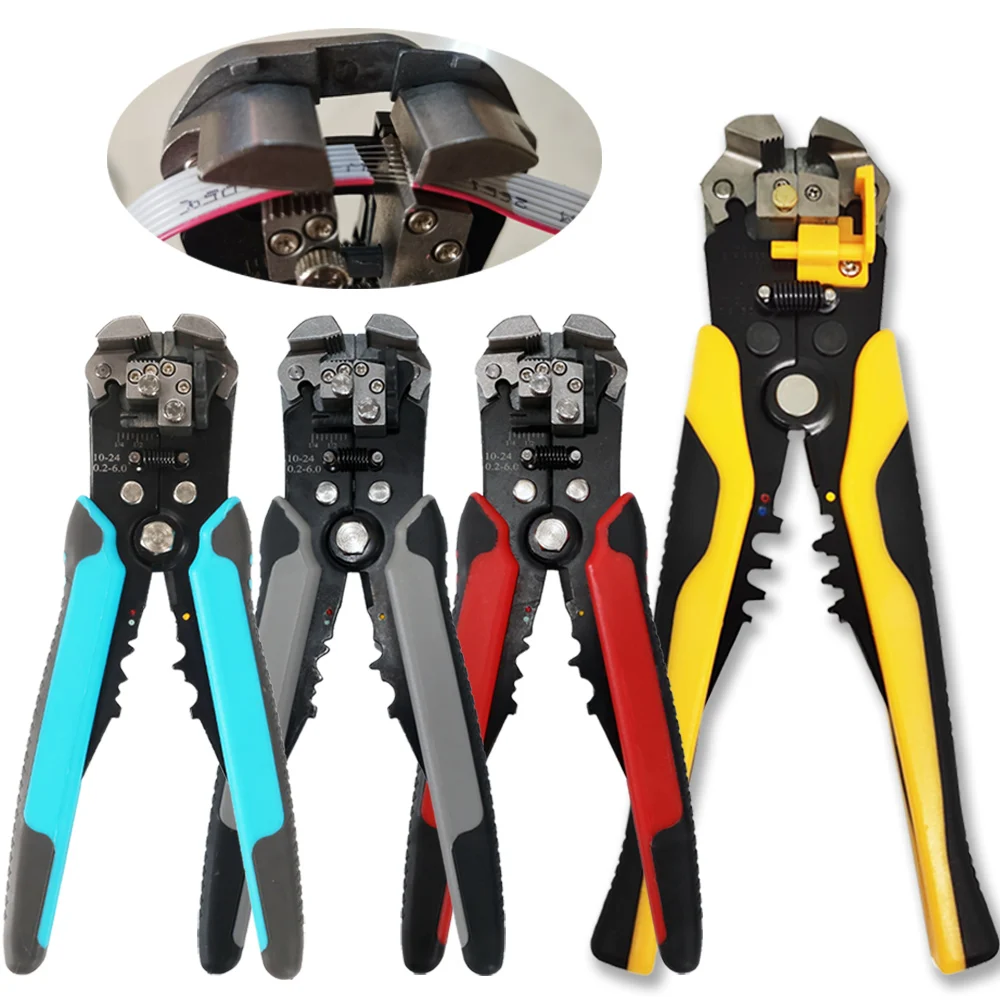 

Crimper Cable Cutter Automatic Wire Stripper Multifunctional Stripping Tools Crimping Pliers Terminal 0.5-6.0mm² tool Kit