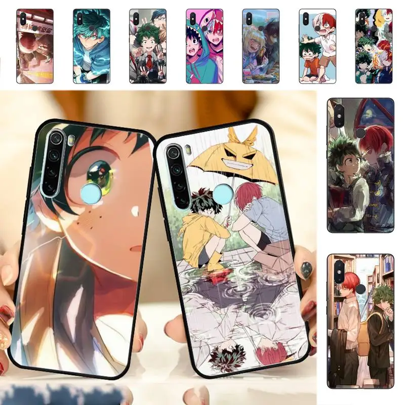 

YNDFCNB My Hero Academia Phone Case for RedMi note 7 8 9 6 5 4 X pro 8T 5A