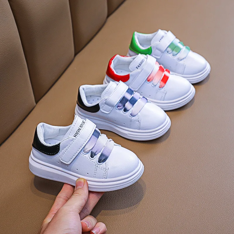 

2021 Spring and Autumn New Children's Board Shoes Student Children's Shoes White Shoes Boys and Girls Sports Shoes