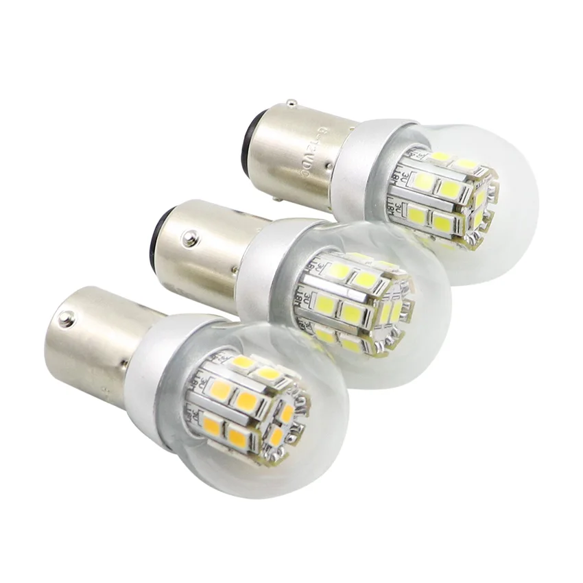1156 led P21W двойной светильник 6v P21/5 w Bay15d 36v 48v светодиодный автомобильный сигнальный светильник головной светильник автомобильный светильник s 3w стояночный тормоз