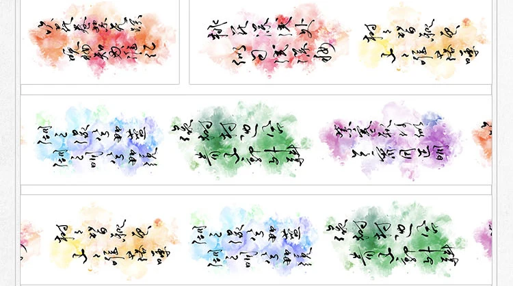 

3.5cmX7M Ancient Masking Tape Basic Style Color Ink Poetry 7m Special Oil