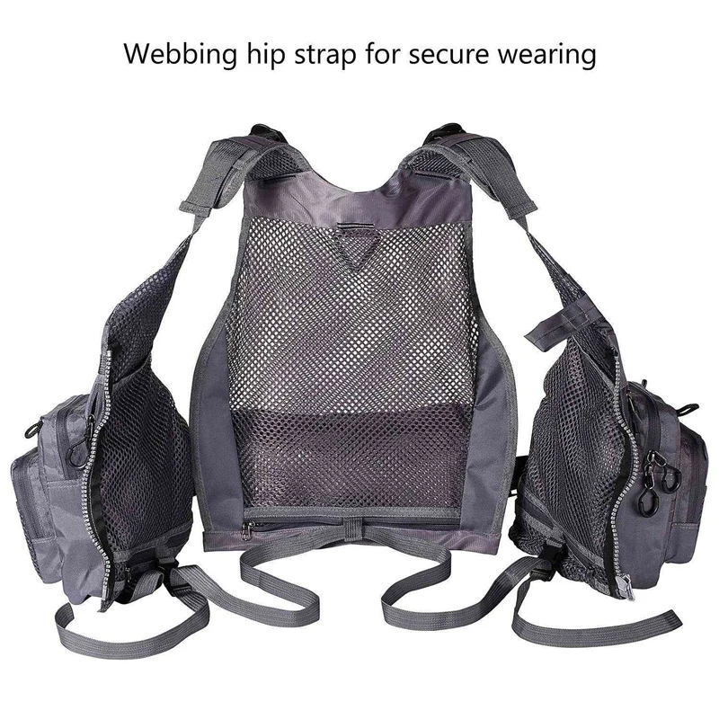 Сетчатый жилет для рыбалки спасательный регулируемый ремень мужчин и женщин
