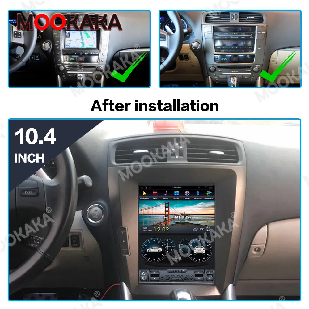

For Lexus IS IS300 Android Radio Car Multimedia Player IS200 IS250 IS350 2005+ Tesla Stereo PX6 Autoradio GPS Navi Head Unit IPS