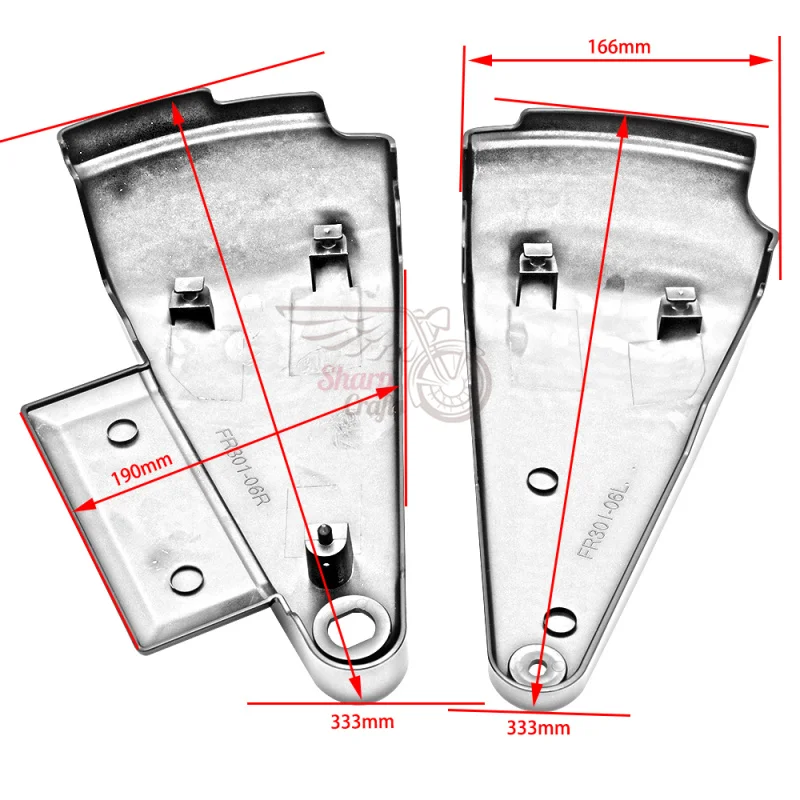 Аксессуары для мотоциклов боковые крышки аккумулятора из АБС пластика защитная