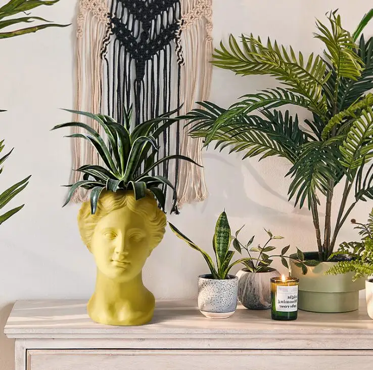 

MODERN CERAMIC VENUS FLOWERWARE ORNAMENTS DECORATION HOME CREATIVE AVATAR VASE FIGURINES CRAFTS LIVINGROOM DESKTOP FURNISHINGS